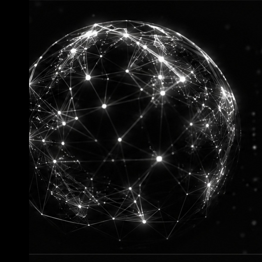 Global network of connected AI agent nodes